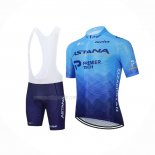 2021 Maillot Cyclisme Astana Bleu Manches Courtes Et Cuissard