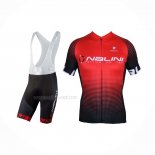 2021 Maillot Cyclisme Nalini Rouge Manches Courtes Et Cuissard