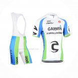 2015 Maillot Cyclisme Cannondale Vert Blanc Manches Courtes Et Cuissard