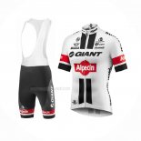 2016 Maillot Cyclisme Giant Alpecin Blanc Rouge Manches Courtes Et Cuissard