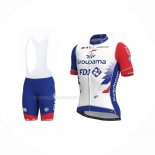 2021 Maillot Cyclisme Groupama-FDJ Rouge Bleu Blanc Manches Courtes Et Cuissard(2)