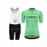 2023 Maillot Cyclisme Femme Orbea Vert Manches Longues Et Cuissard