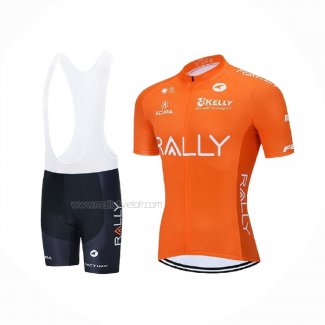 2021 Maillot Cyclisme Rally Orange Manches Courtes Et Cuissard