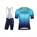 2022 Maillot Cyclisme Astana Bleu Manches Courtes Et Cuissard