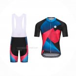 2021 Maillot Cyclisme Steep Rouge Bleu Manches Courtes Et Cuissard(2)