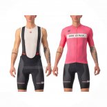2022 Maillot Cyclisme Giro D'italie Lumiere Rose Manches Courtes Et Cuissard