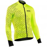 Maillot Cyclisme Northwave Jaune Manches Longues