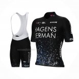 2023 Maillot Cyclisme Hagens Berman Axeon Noir Manches Courtes Et Cuissard