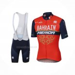 2017 Maillot Cyclisme Bahrain Merida Rouge Manches Courtes Et Cuissard