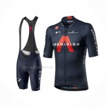 2020 Maillot Cyclisme INEOS Grenadiers Rouge Profond Bleu Manches Courtes Et Cuissard