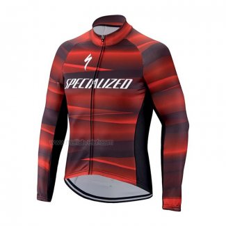 2021 Maillot Cyclisme Specialized Rouge Manches Longues