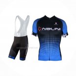 2021 Maillot Cyclisme Nalini Noir Bleu Manches Courtes Et Cuissard