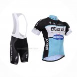 2015 Maillot Cyclisme Etixx Quick Step Noir Blanc Manches Courtes Et Cuissard
