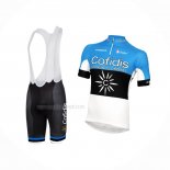 2016 Maillot Cyclisme Cofidis Azur Noir Manches Courtes Et Cuissard