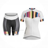 2016 Maillot Cyclisme Femme Trek Orange Blanc Manches Courtes Et Cuissard