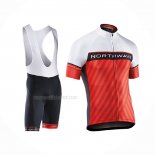 2017 Maillot Cyclisme Northwave Rouge Blanc Manches Courtes Et Cuissard