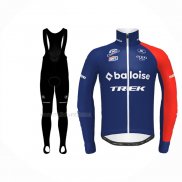 2024 Maillot Cyclisme Baloise Trek Rouge Bleu Manches Longues Et Cuissard