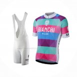2017 Maillot Cyclisme Bianchi Milano Aviolo Rouge Manches Courtes Et Cuissard