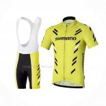 2021 Maillot Cyclisme Shimano Blanc Manches Courtes Et Cuissard