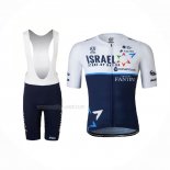 2021 Maillot Cyclisme Israel Cycling Academy Bleu Blanc Manches Courtes Et Cuissard