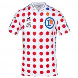 2020 Maillot Cyclisme Tour De France Blanc Rouge Manches Courtes