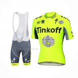 2016 Maillot Cyclisme Tinkoff Jaune Manches Courtes Et Cuissard