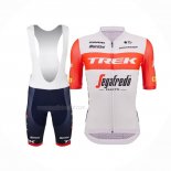 2023 Maillot Cyclisme Trek Segafredo Orange Blanc Manches Courtes Et Cuissard