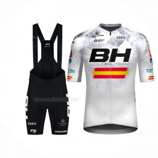 2024 Maillot Cyclisme BH Coloma Blanc Manches Courtes Et Cuissard