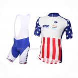 2016 Maillot Cyclisme United Healthcare Rouge Blanc Manches Courtes Et Cuissard