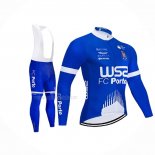 2021 Maillot Cyclisme W52-fc Porto Bleu Manches Longues Et Cuissard