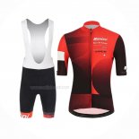 2019 Maillot Cyclisme Tour De Suisse Rouge Noir Manches Courtes Et Cuissard