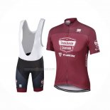 2017 Maillot Cyclisme Strade Bianche Trek Rouge Manches Courtes Et Cuissard
