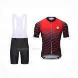 2021 Maillot Cyclisme Steep Rouge Manches Courtes Et Cuissard